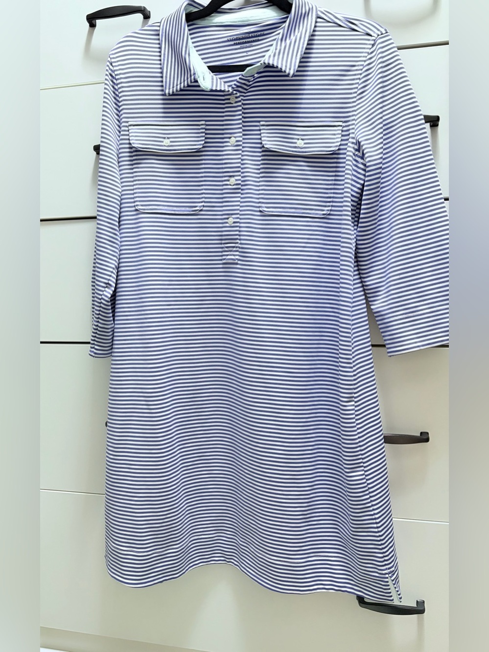 Vineyard Vines Navy & White Striped Polo Dress
